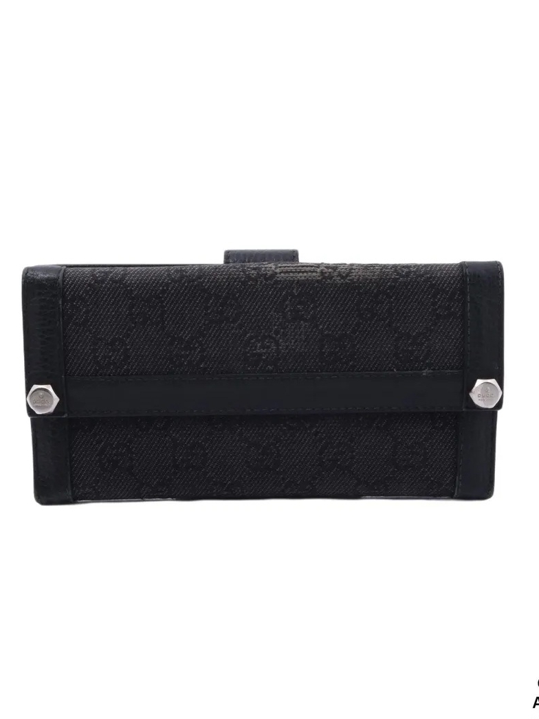 Gucci Black Long Wallet - Women's